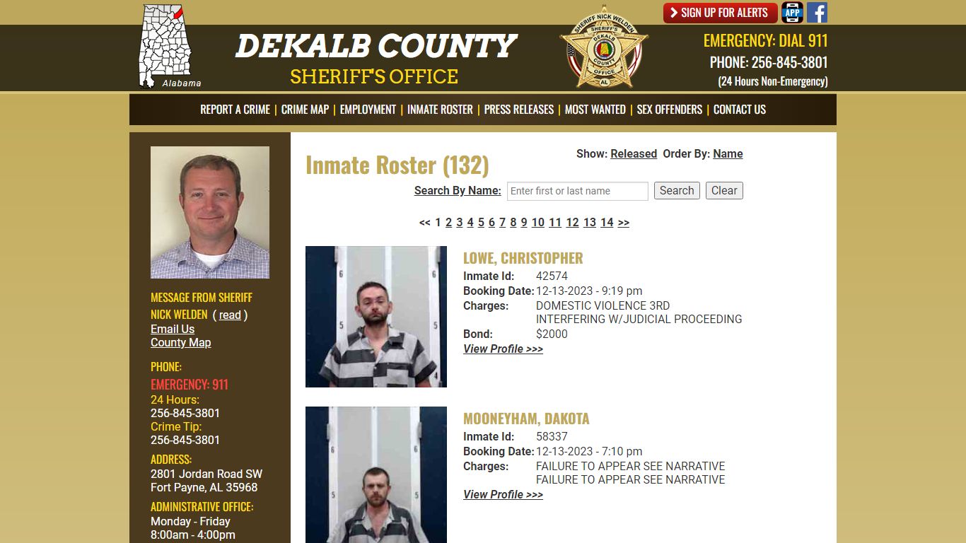Inmate Roster - Current Inmates Booking Date Descending - DeKalb County ...